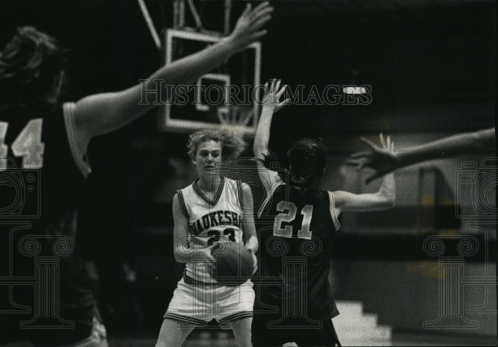 1992 Press Photo Waukesha South High School - Pam Marshall, Basketball Player - Historic Images
