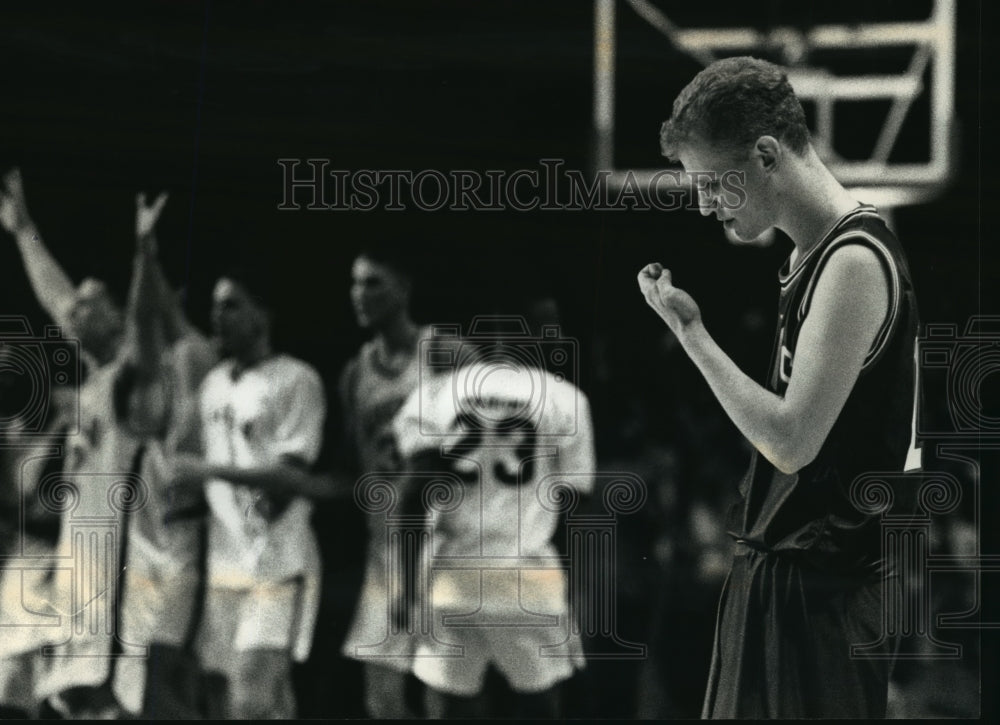 1993 Press Photo Wisconsin Lutheran High School - Andy Duncan, Basketball Player - Historic Images