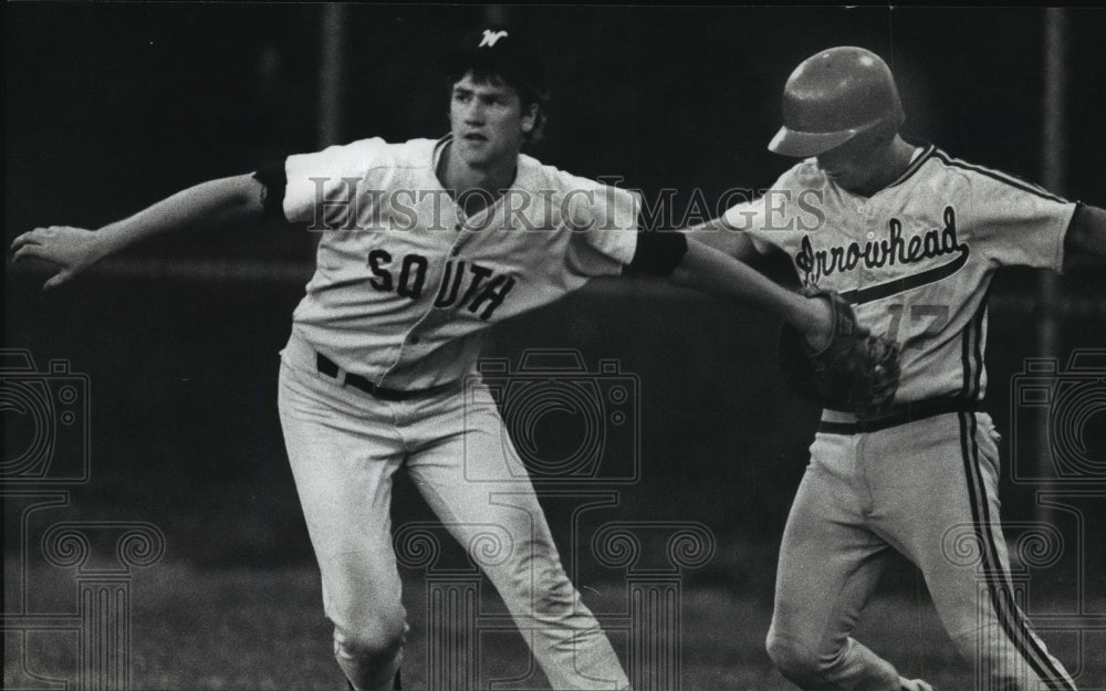 1991 Press Photo Waukesha South High School - Ryan Gaynor, Baseball Player - Historic Images