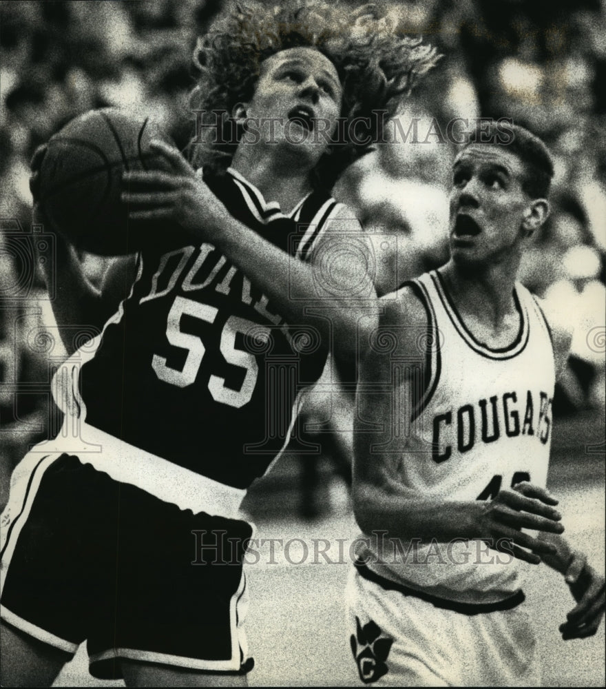 1992 Press Photo Whitefish Bay High School - Tom Driessen, Basketball - Historic Images