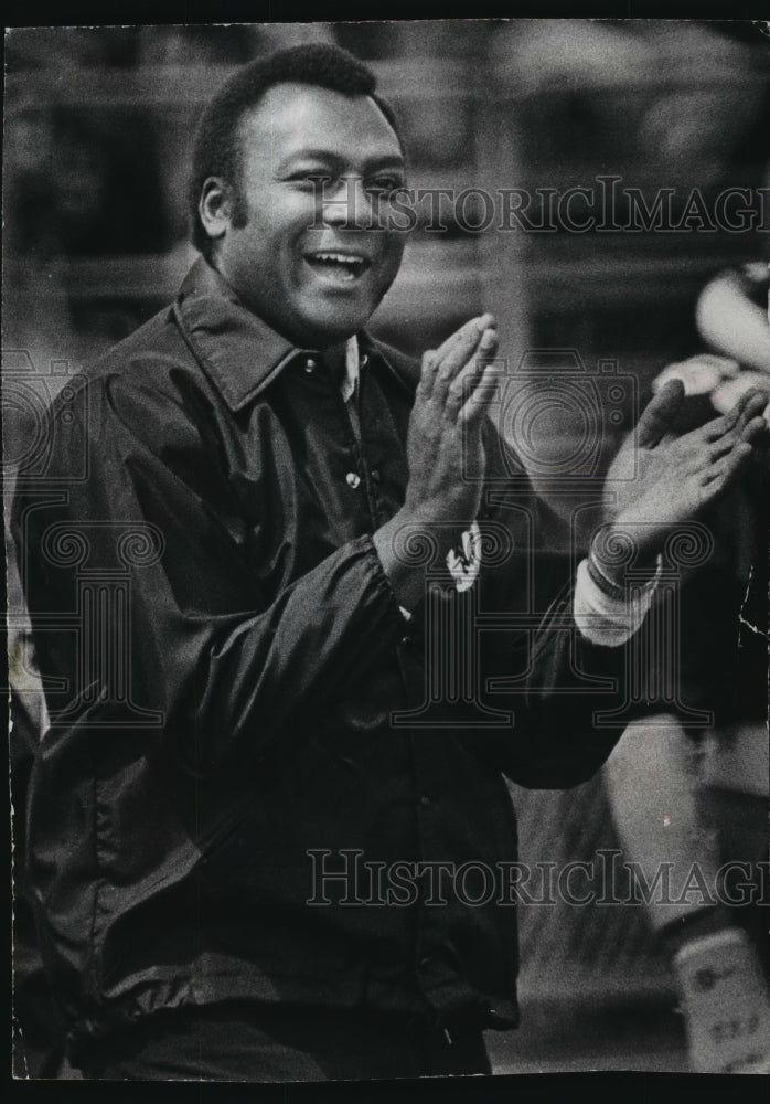 1973 Press Photo Lionel Aldridge at University of Wisconsin Spring Game-Historic Images
