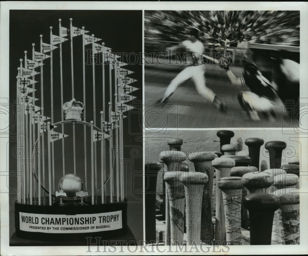 1983 Press Photo World Series - Trophy for Winner of Baseball World Series - Historic Images