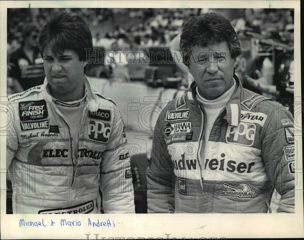 1994 Press Photo Car racing father-son duo, Michael and Mario Andretti-Historic Images