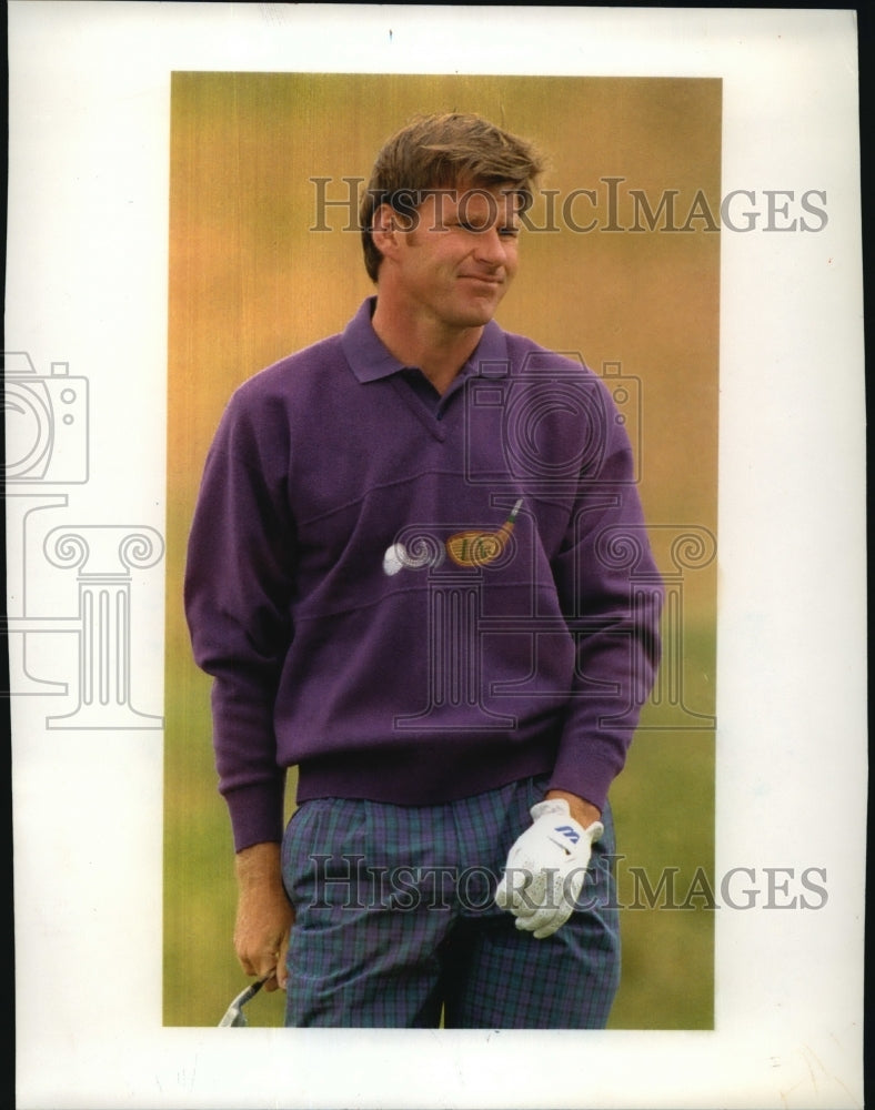 1992 Press Photo Golfer Nick Faldo leads at the British Open - mjt02019 - Historic Images