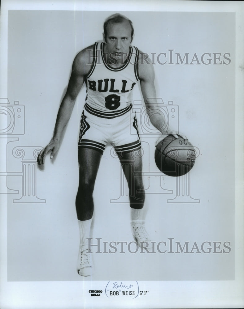 1970 Press Photo Chicago Bulls basketball player, Robert "Bob: Weiss - mjt02101 - Historic Images