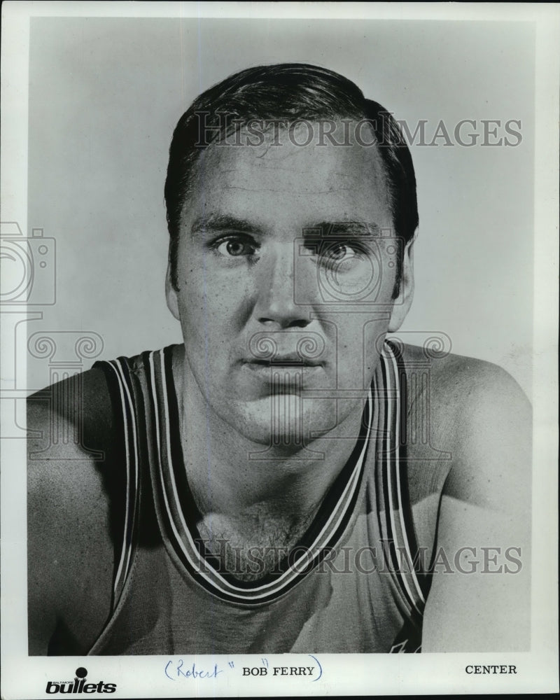 1970 Press Photo American basketball player, Robert &quot;Bob&quot; Ferry of the Bullets - Historic Images