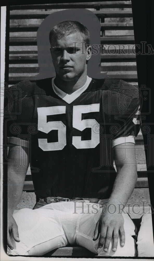 1963 Press Photo Wisconsin football player, Pete Bruhn of Madison - mjt02307-Historic Images