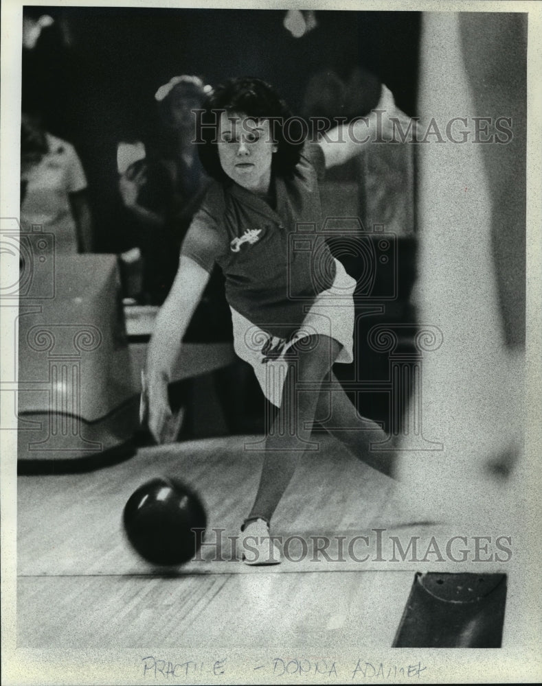 1981 Press Photo Donna Adamek could be the key of the new women&#39;s bowling tour- Historic Images