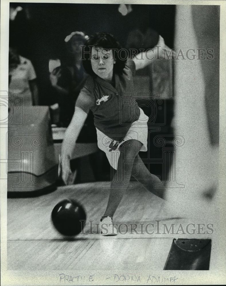 1981 Press Photo Donna Adamek could be the key of the new women's bowling tour- Historic Images