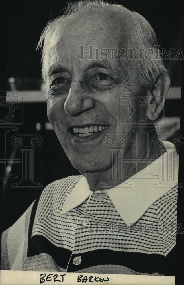 1985 Press Photo Bert Barkow, 81-year-old bowling champ from Milwaukee- Historic Images