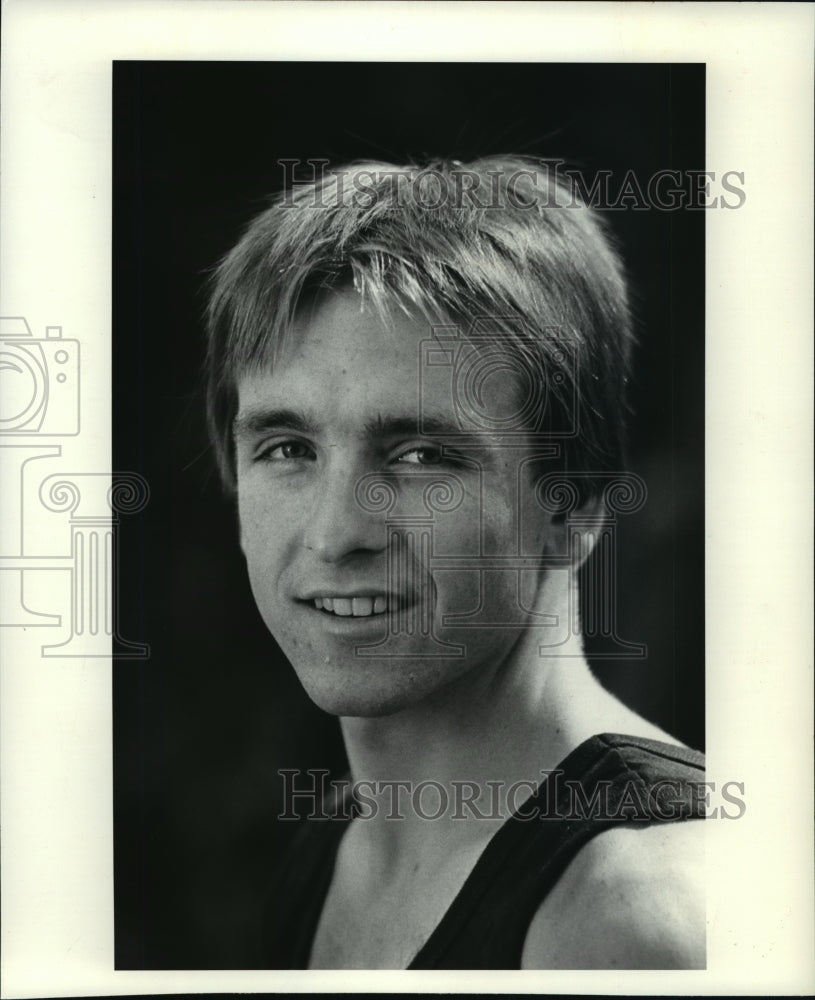 1983 Press Photo Jon Antonneau, Triathlon competitor - mjt02523 - Historic Images