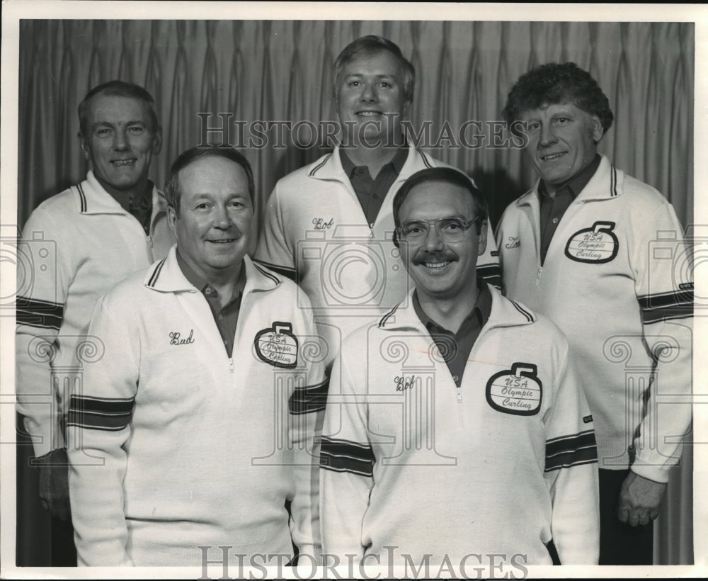 1988 Press Photo Members of the USA Olympic Curling team - mjt03214- Historic Images
