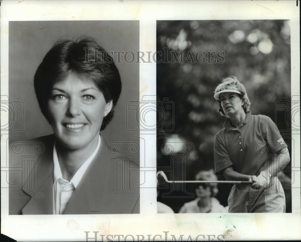 1987 Press Photo US golfer Pat Bradley at the LPGA Championship third round - Historic Images