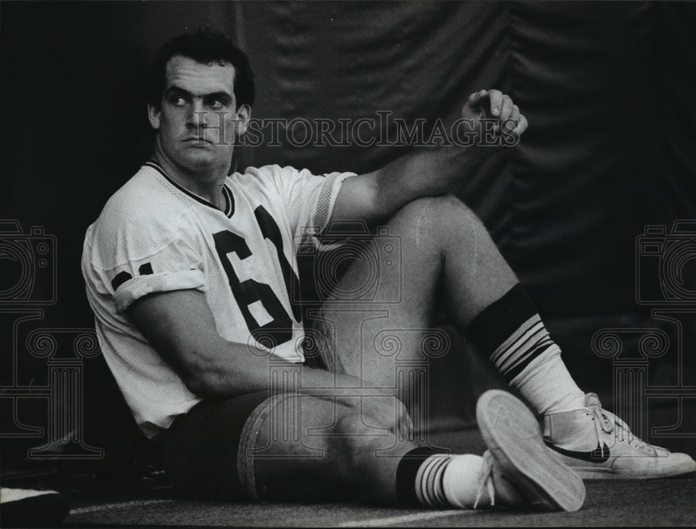 1983 Press Photo Green Bay Football Team's Second Draft Choice David Brechsler- Historic Images