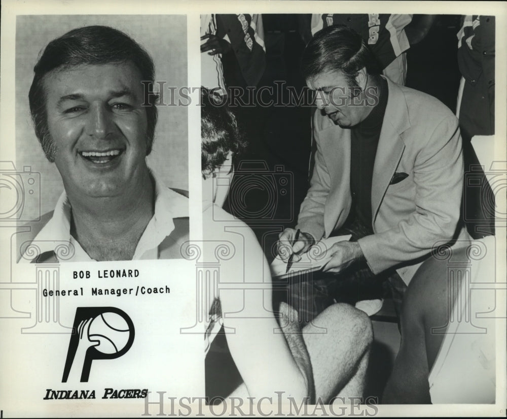 1979 Press Photo Bob Leonard, Indiana Pacers basketball team&#39;s GM &amp; Coach - Historic Images