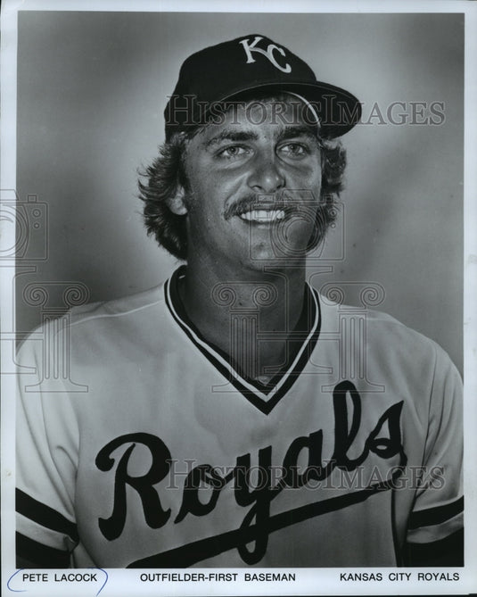 1978 Press Photo Kansas City Royals baseball player, Pete Lacock - mjt03548 - Historic Images