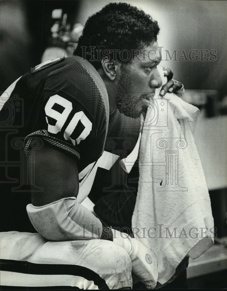 1980 Press Photo Green Bay Packers football player, Ezra Johnson - mjt03967 - Historic Images