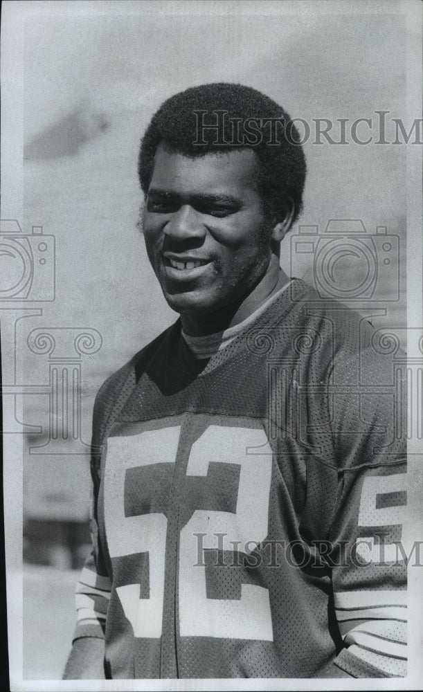 1976 Press Photo Green Bay Packers football linebacker, Gary Weaver - mjt04000 - Historic Images