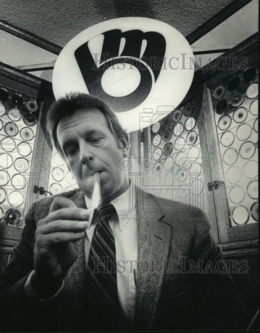 1983 Press Photo Milwaukee Brewers baseball manager, Rene Lachemann - mjt04243- Historic Images