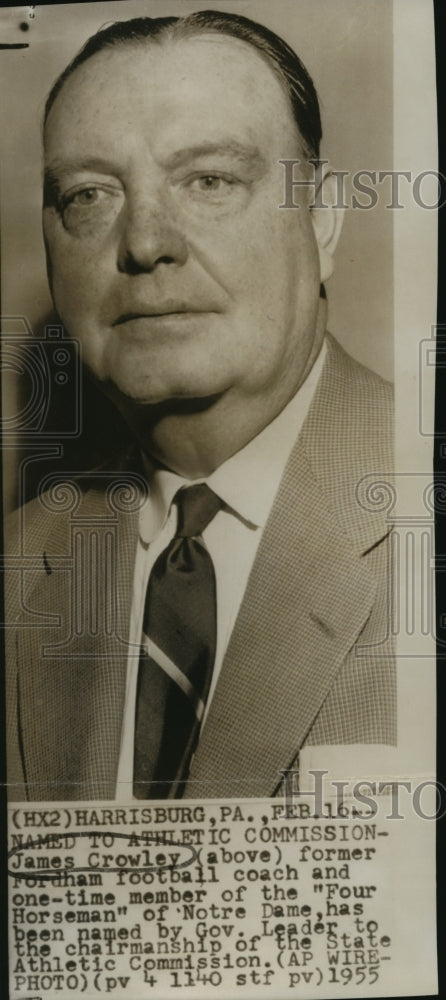 1955 Football Player, Coach And Now Commissioner James Crowley - Historic Images