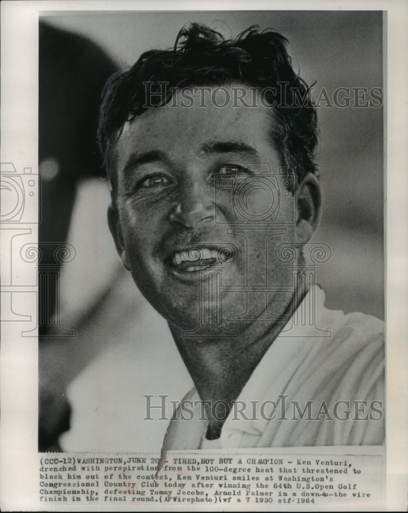 1964 Ken Venturi After Winning United States Open Golf Tournament - Historic Images