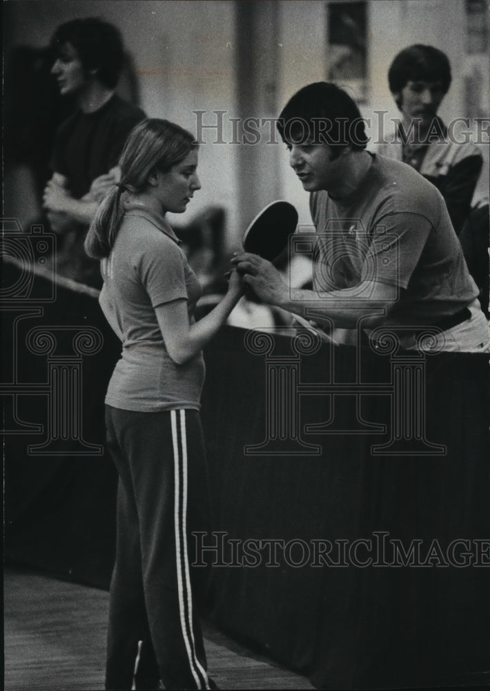 1979 Press Photo Cheryl Dadian, 15-year old table tennis whiz from Oak Creek - Historic Images