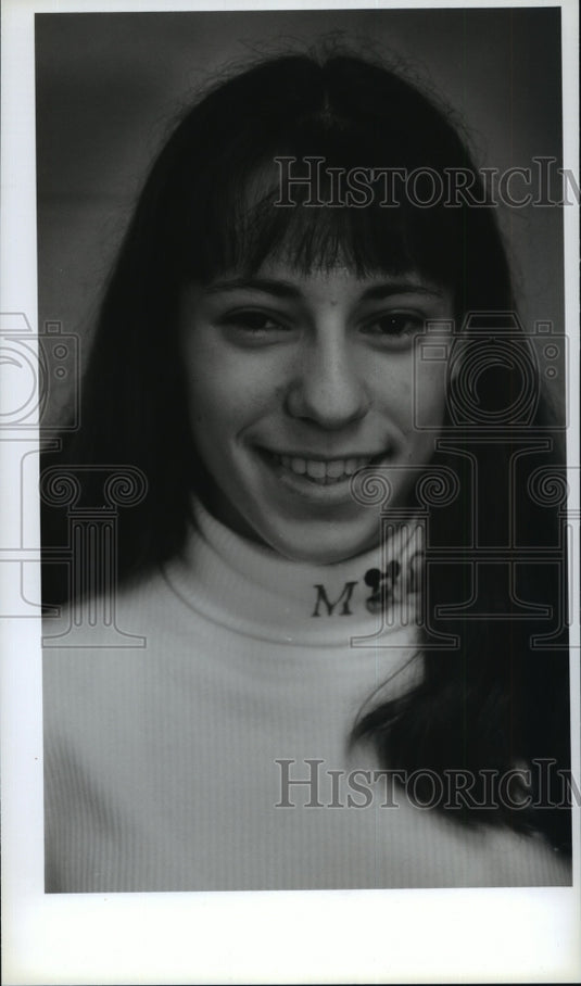 1995 Press Photo Jaimi Coralline, Waukesha North High School basketball player - Historic Images