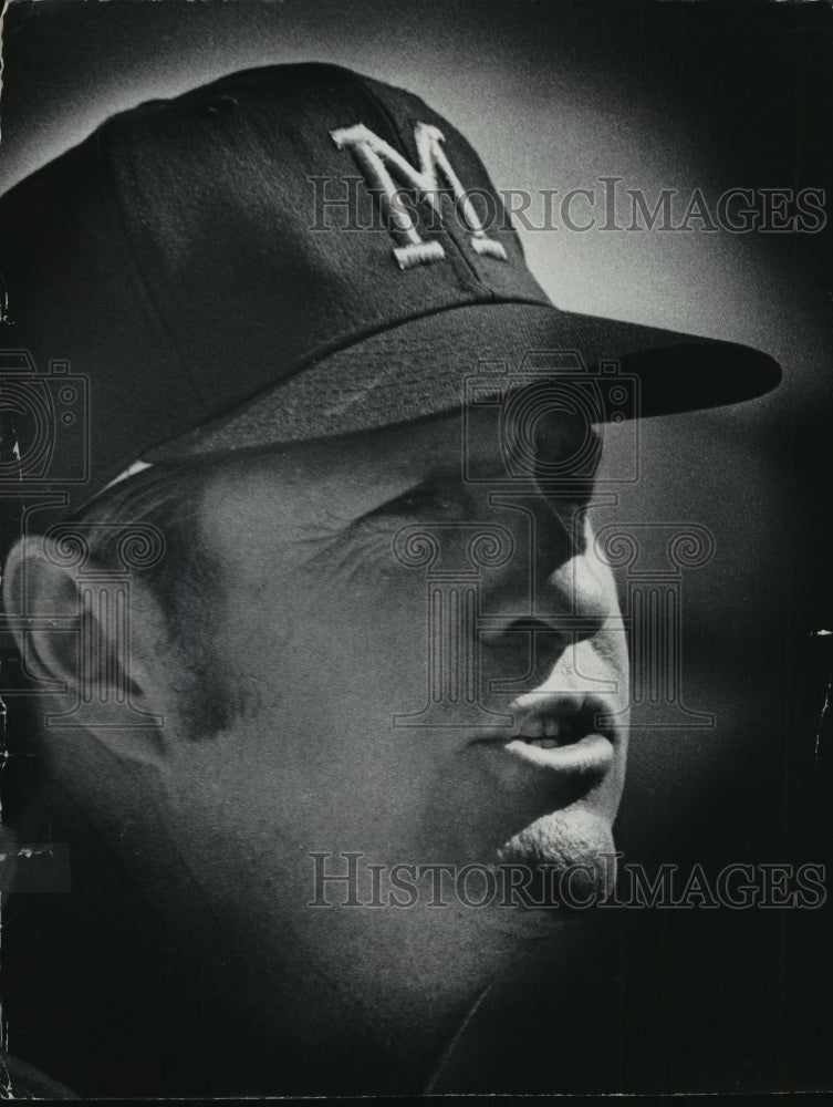 1973 Press Photo A close-up of Brewers' Manager Del Crandall. - mjt04748- Historic Images