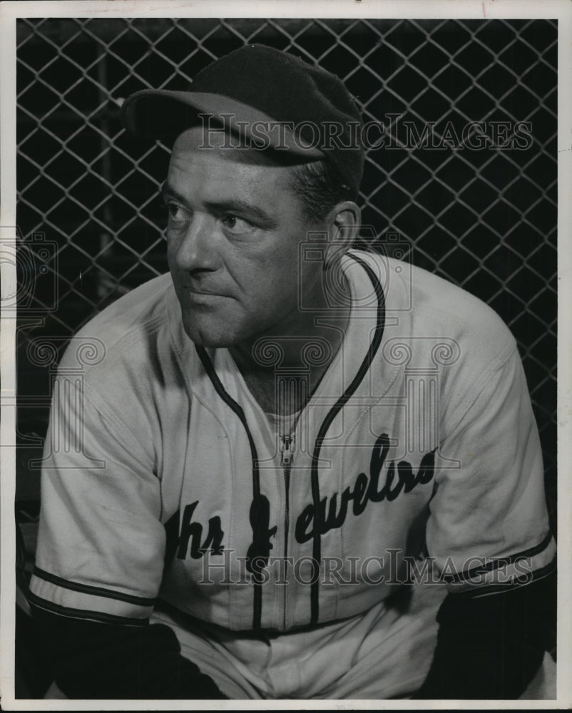 1954 Press Photo Retired Major League Baseball Star Ken Keltner Plays For Jewele- Historic Images