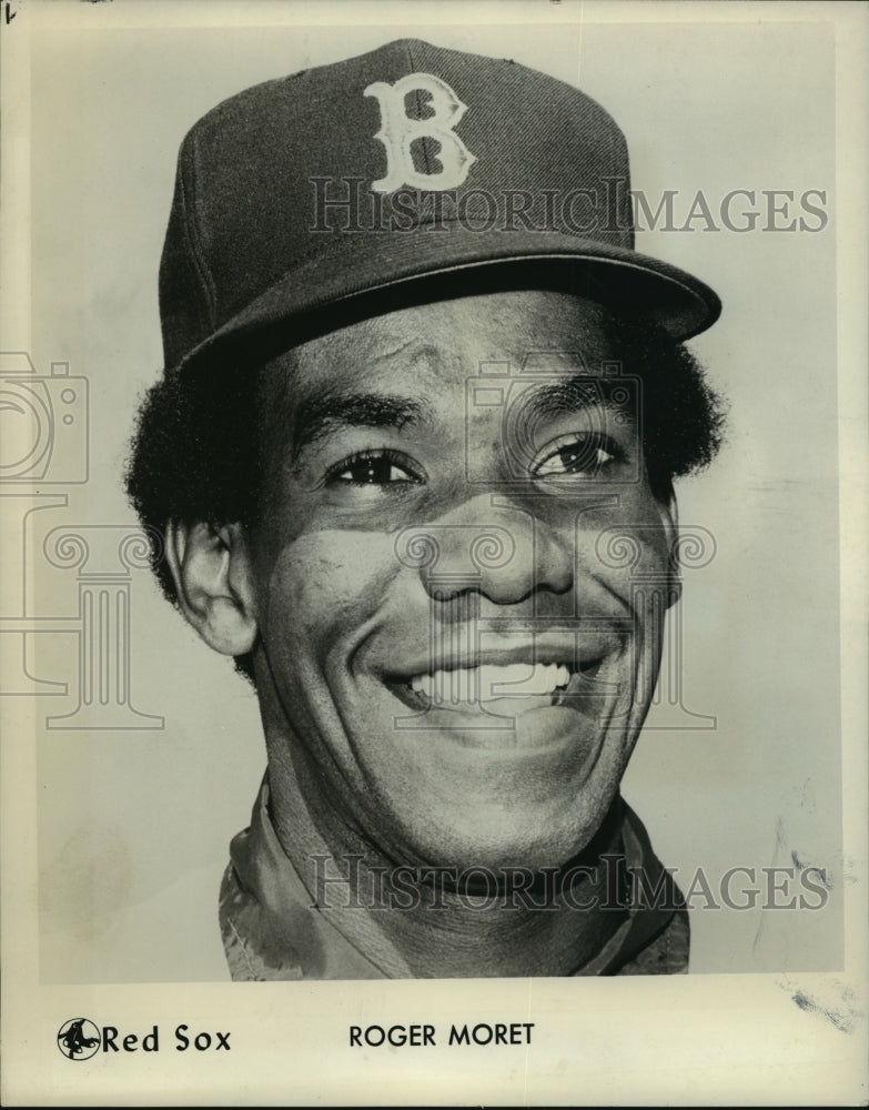 1974 Smiling Boston Red Sox Left-Handed Baseball Pitcher Roger Moret - Historic Images
