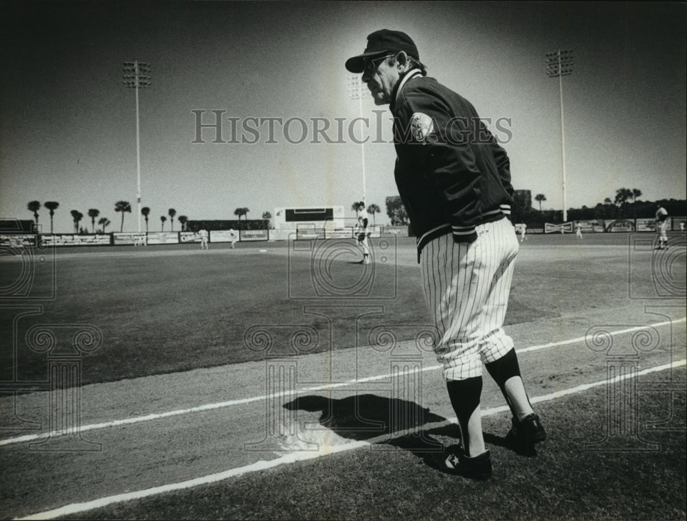 1984 Press Photo New York Yankees - Yogi Berra, Manager - mjt05626 - Historic Images