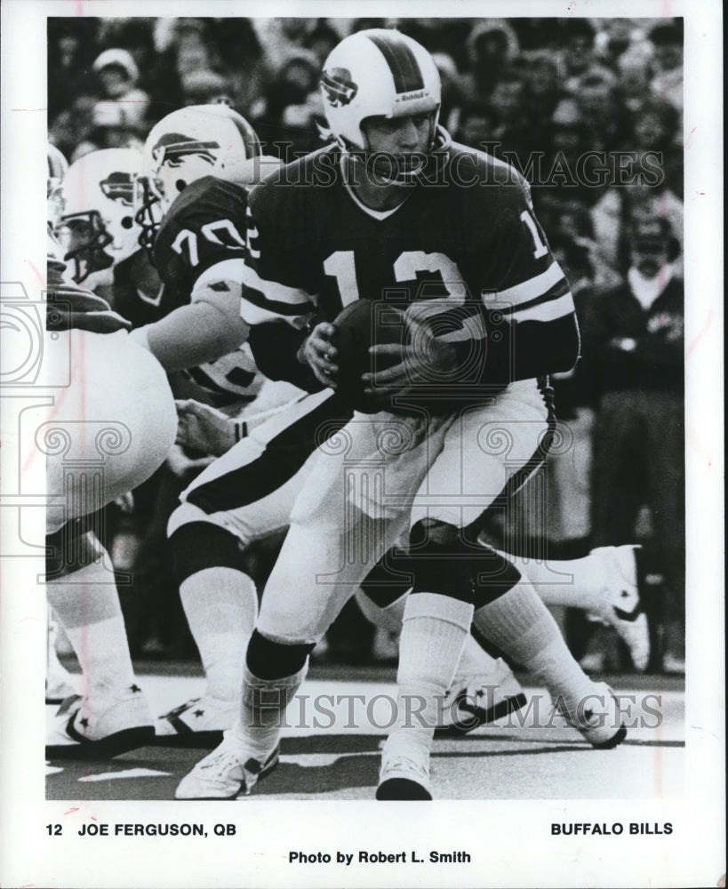 1982 Press Photo Buffalo quarterback Joe Ferguson in Packers County Stadium.- Historic Images