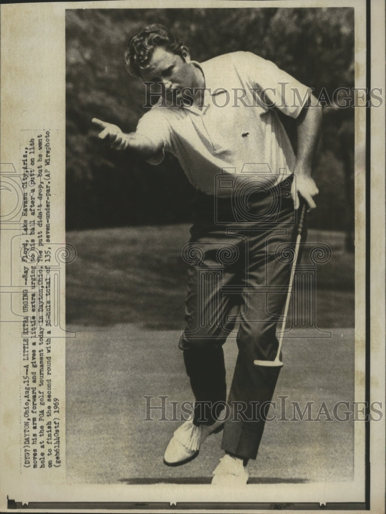 1969 Ray Floyd at the Professional Golfers Association tournament - Historic Images
