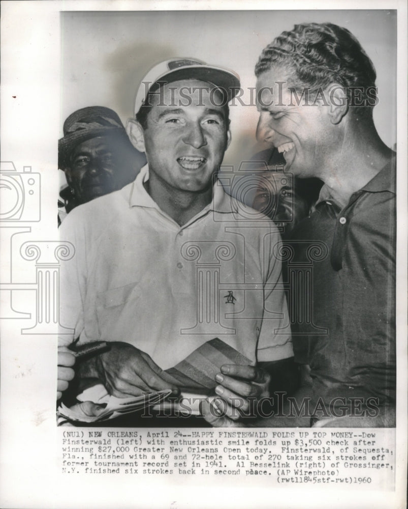 1960 Dow Finsterwald, Al Besselink at Greater New Orleans Golf Open - Historic Images