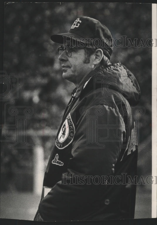 1973 Press Photo Green Bay Packers - Coach Dan Devine at Game - mjt06316 - Historic Images