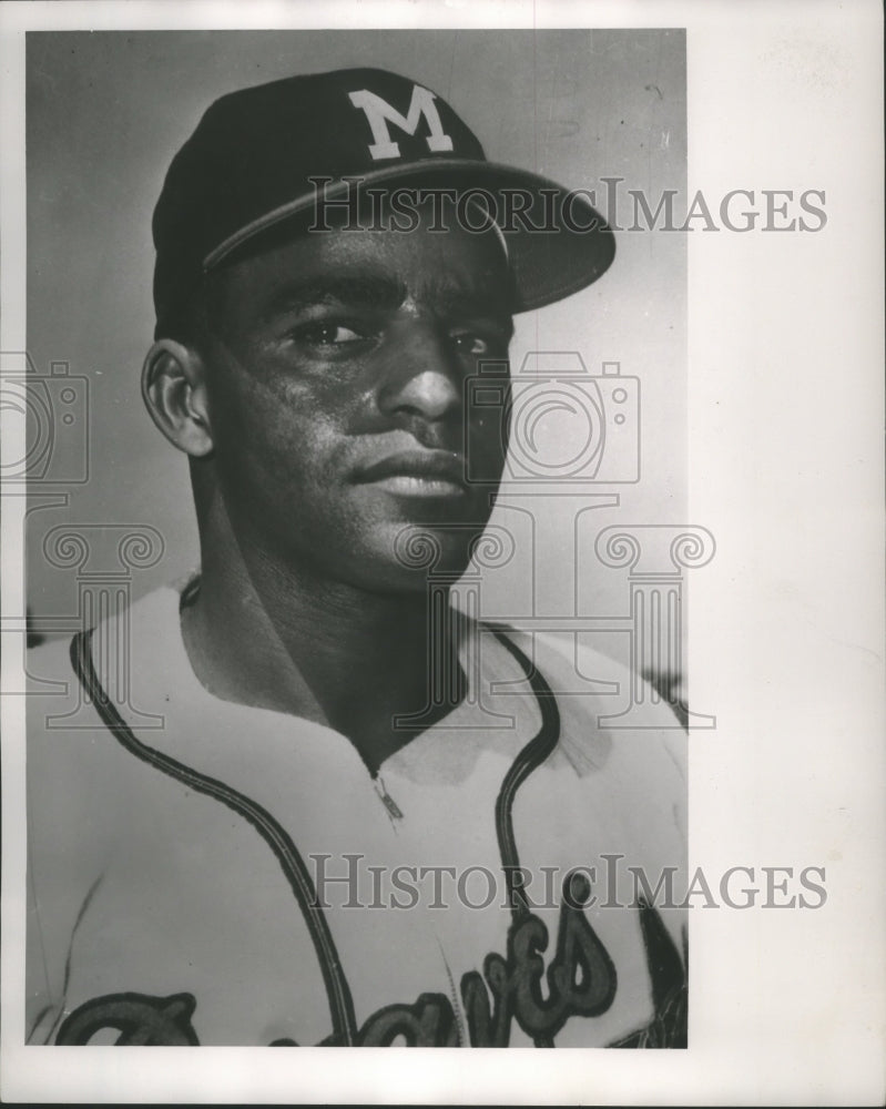 1955 Milwaukee Braves Baseball Player Jim Pendleton From St. Charles - Historic Images