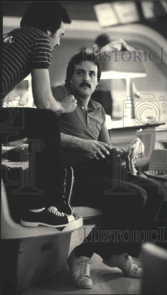 1983 Press Photo Storm DeVincent and Jim Miller, Bowlers - mjt06421 - Historic Images