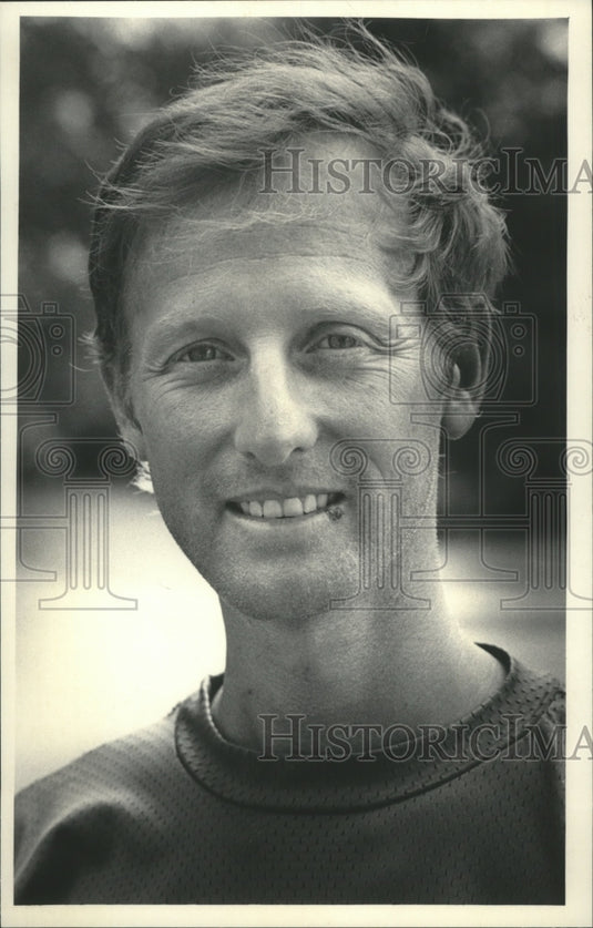 1985 Press Photo Jack Friess, Former Athlete, Wisconsin - mjt06516 - Historic Images