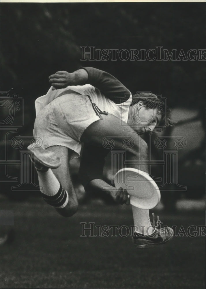 1981 Press Photo University of WIsconsin - Steve Jennings at Frisbee Fair - Historic Images