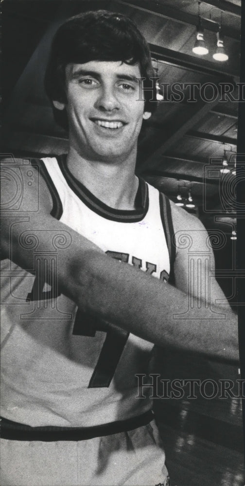  Terry Driscoll in his basketball uniform. - Historic Images