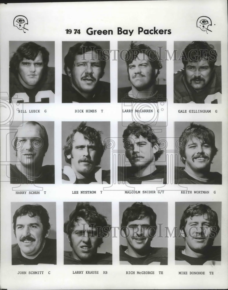 1974 Press Photo The 1974 Green Bay Packers football players - mjt07239 - Historic Images