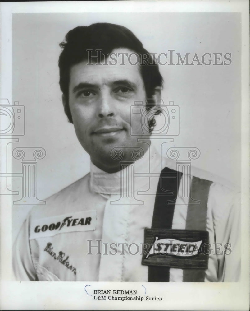 1973 Press Photo Race car driver, Brian Redman of the L&amp;M Championship Series- Historic Images