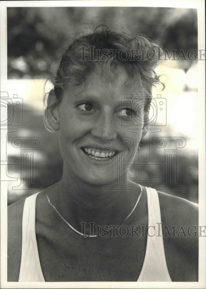 1992 Press Photo Bob Cross runner, Cindy Kolkema - mjt07586- Historic Images