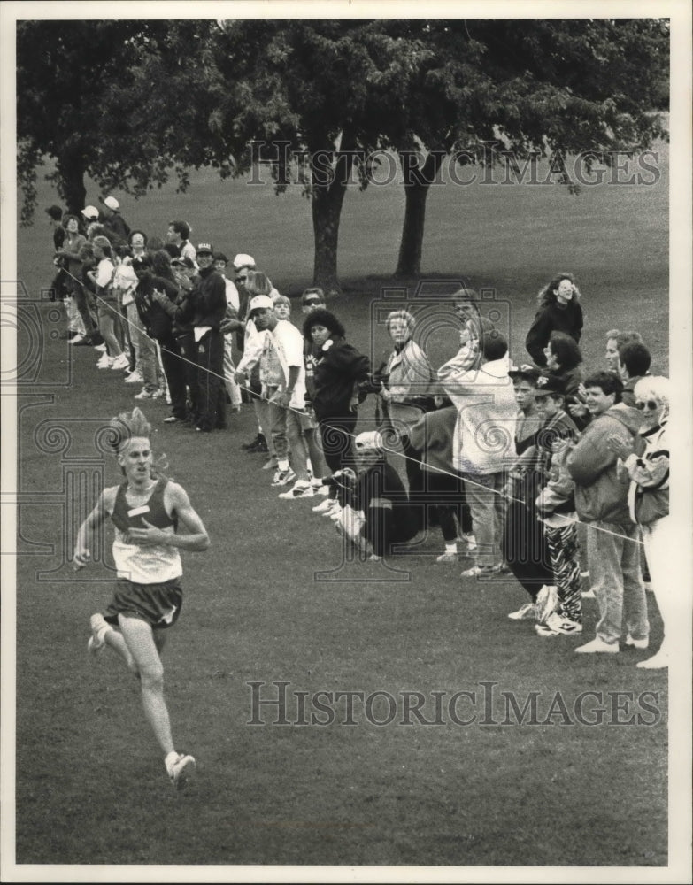 1992 Press Photo Waukesha High School Cross Country runner, Jeff Dallmann- Historic Images