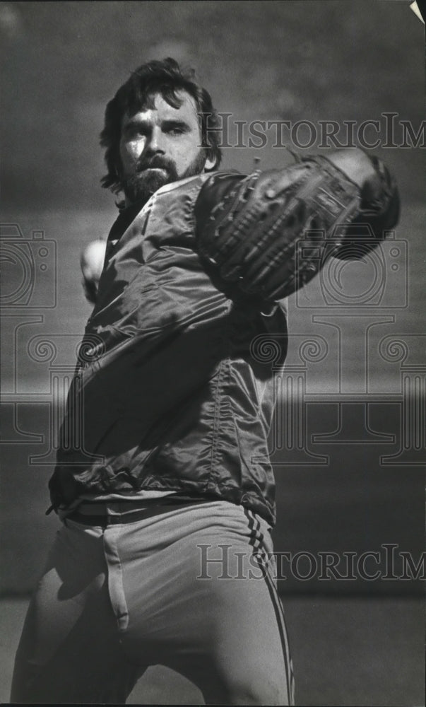 1983 Press Photo Milwaukee Brewers baseball pitcher, Pete Vuckovich - mjt07610- Historic Images