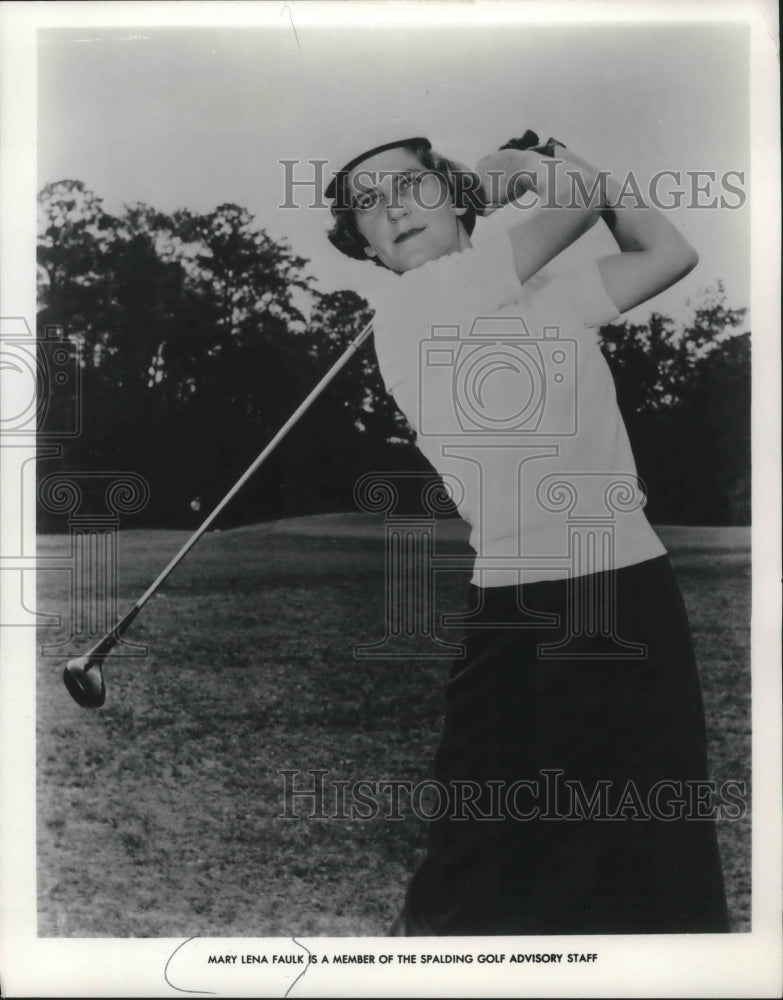 1964 Mary Lena Faulk, a member of the Spalding Golf Advisory Staff - Historic Images