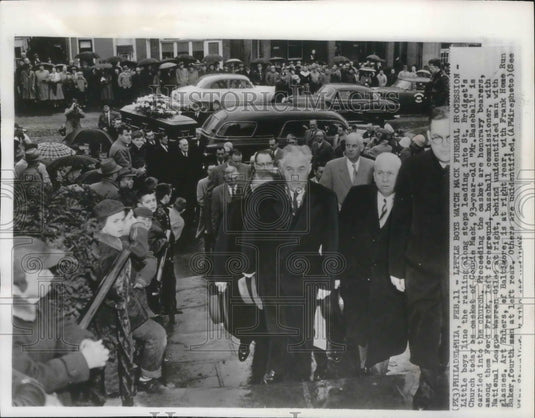 1956 Funeral For "Mr. Baseball" Connie Mack At Philadelphia Church - Historic Images