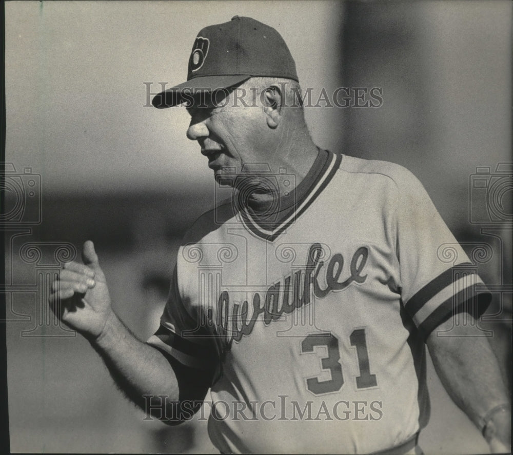 1985 Press Photo Manager for the Milwaukee Brewers George Bamberger - mjt08129- Historic Images