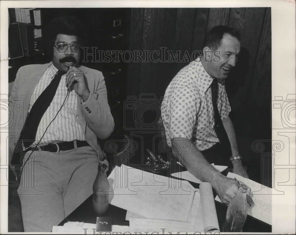 1974 Milwaukee Bucks coaches Larry Costello and Wayne Embry - Historic Images
