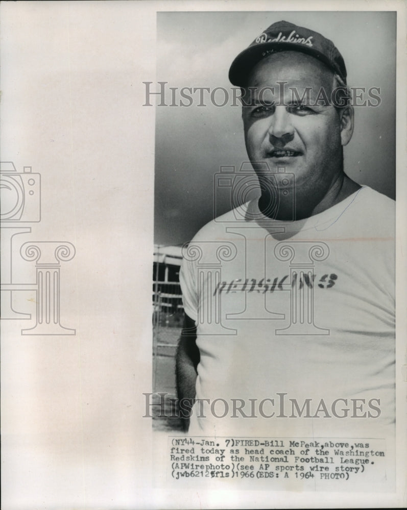 1964 Press Photo Bill McPeak, head of the Washington Redskins, fired- Historic Images